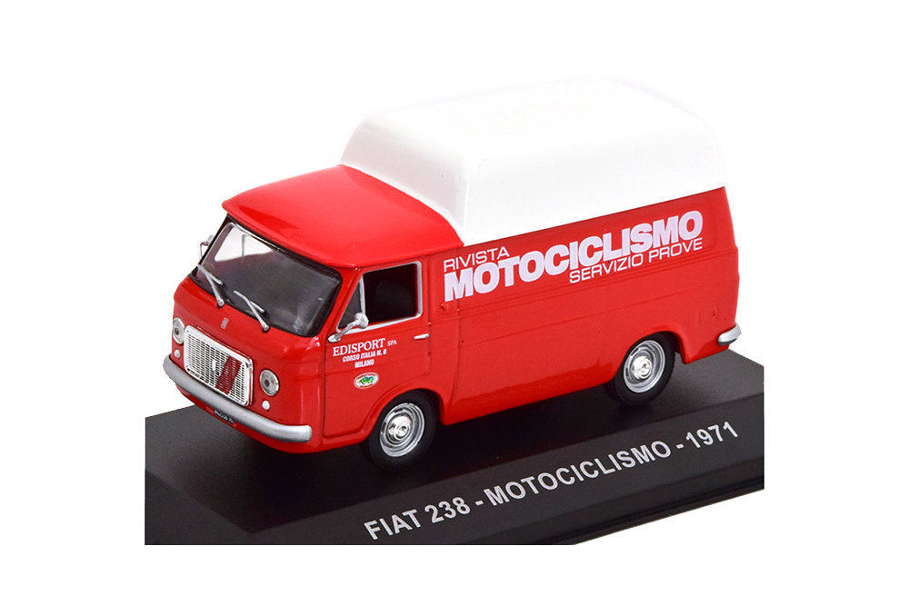 FIAT 238 MOTOCICLISMO 1971 RED WHITE
