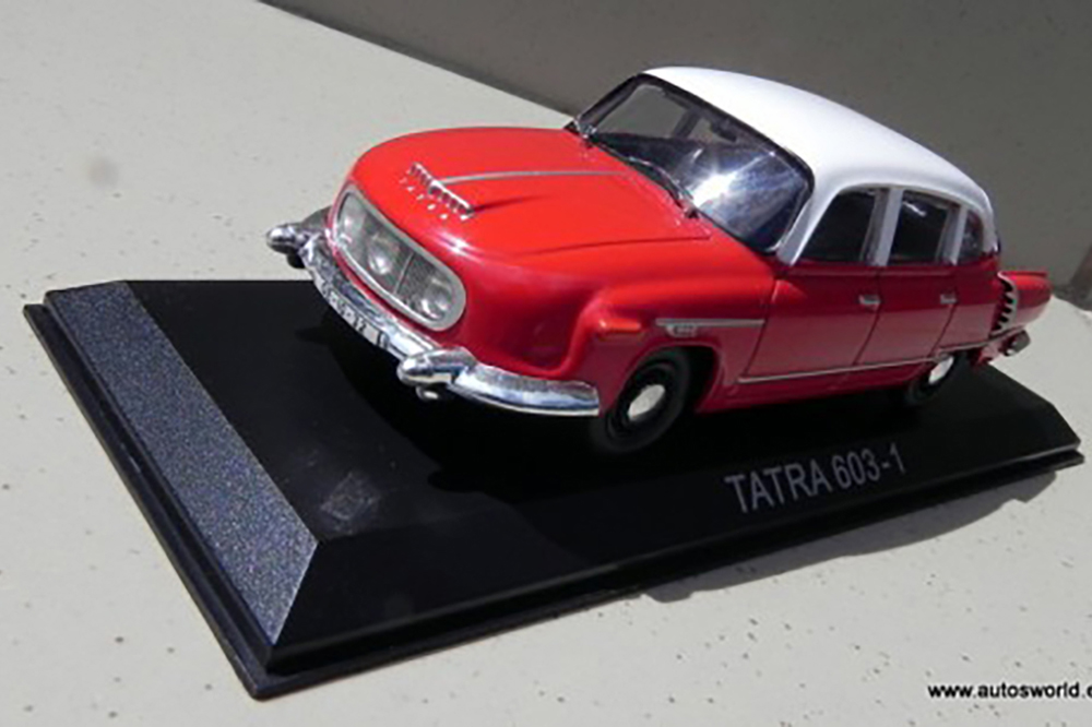 TATRA 603-1, MASINI DE LEGENDA 24, КРАСНО-БЕЛЫЙ