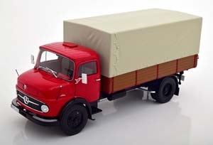 MERCEDES L911 PICK UP WITH CANVAS TOP RED GREY