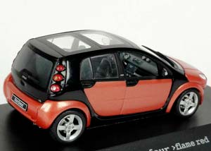 SMART FORFOUR 2004 (W454) FLAME RED (КРАСНЫЙ МЕТАЛЛИК С ЧЕРНЫМ) — фото 3