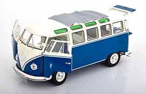 VW VOLKSWAGEN T1B SAMBA BLUE/WHITE — фото 3