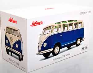 VW VOLKSWAGEN T1B SAMBA BLUE/WHITE — фото 5