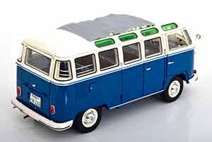 VW VOLKSWAGEN T1B SAMBA BLUE/WHITE — фото 2