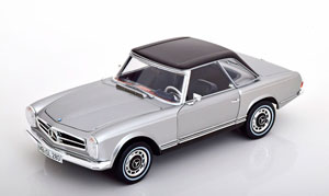 MERCEDES 280 SL PAGODE WITH REMOVABLE HARDTOP SILVER BLACK — фото 3