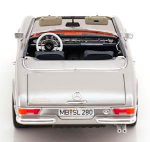 MERCEDES 280 SL PAGODE WITH REMOVABLE HARDTOP SILVER BLACK — фото 9