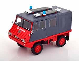 STEYR PUCH HAFLINGER FIRE ENGINE RED GREY