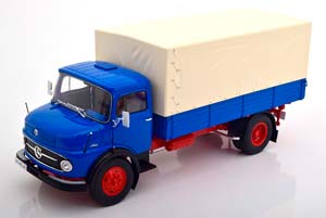 MERCEDES L911 PICK UP WITH CANVAS TOP BLUE GREY