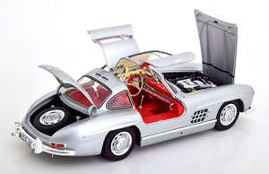 MERCEDES 300 SL W198 GULLWING 1954-1957 SILVER/RED / МЕРСЕДЕС ГУЛВИНГ (КРАСНЫЙ САЛОН) — фото 4