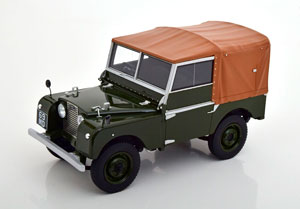 LAND ROVER 80 WITH SOFTTOP DARKGREEN BROWN