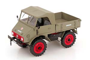 MERCEDES UNIMOG 401 WITH SOFTTOP 1953-1956 GREY RED