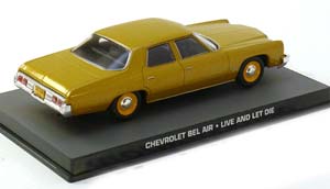 CHEVROLET BEL AIR JAMES BOND LIVE AND LET DIE GOLDMETALLIC — фото 1