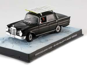 MERCEDES 220S W111 JAMES BOND ON HER MAJESTY S SECRET SERVICE BLACK