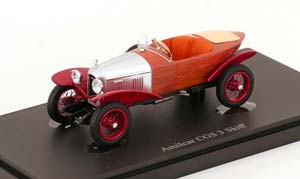 AMILCAR CGS 3 SKIFF 1925 BROWN RED SILVER