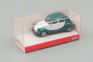 CITROEN 2CV "CHARLESTON", GREEN / WHITE (ДЛИНА МОДЕЛИ 3-5 СМ) — фото 3