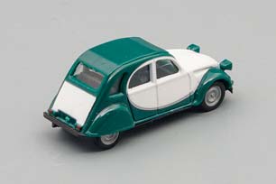 CITROEN 2CV "CHARLESTON", GREEN / WHITE (ДЛИНА МОДЕЛИ 3-5 СМ) — фото 2