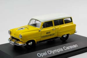 OPEL OLYMPIA CARAVAN ADAC YELLOW WHITE