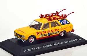 PEUGEOT 504 BREAK CIRCUS PINDER YELLOW RED