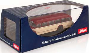 MERCEDES O 6600 BUS DARKRED CREMEWEISS — фото 3