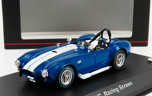 FORD SHELBY COBRA 427/SC SPIDER RACING SCREEN 1965, BLUE MET WHITE