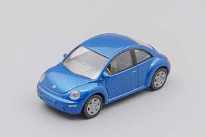 VW VOLKSWAGEN NEW BEETLE, BLUE (ДЛИНА МОДЕЛИ 3-5 СМ)
