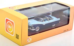 FORD FAIRLANE CROWN VICTORIA 1955 LIGHTBLUE DARKBLUE — фото 3