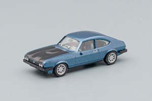 FORD CAPRI RS, ICEBLUEMETALLIC / BLACK (ДЛИНА МОДЕЛИ 3-5 СМ)
