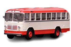 LIKINSKY BUS 158B (USSR RUSSIA) | ЛИКИНСКИЙ АВТОБУС 158В 1961-1970 КРАСНО-БЕЛЫЙ
