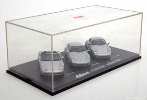 PORSCHE TRIPLE-SET MIT BOXSTER 986 911 993 TURBO AND 911 993 CARRERA S SILVER