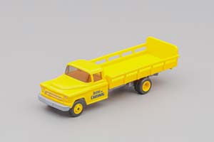 CHEVROLET GETRÄNKE-LKW BIERE DU CARDINAL CH 1955, YELLOW (ДЛИНА МОДЕЛИ 3-5 СМ)