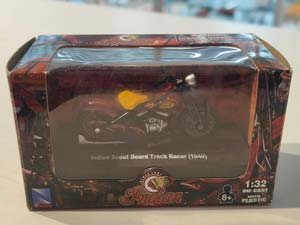 INDIAN SCOUT BOARD TRACK RACER 1940 DARK RED (ДЛИНА 6 СМ) — фото 2
