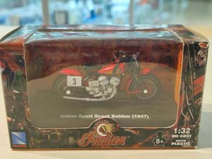 INDIAN SPORT SCOUT BABBER 1947 RED (ДЛИНА 6 СМ) — фото 2