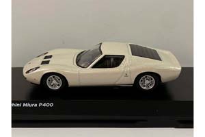 LAMBORGHINI MIURA P400 БЕЛЫЙ С СЕРЕБРИСТЫМ (ДЛИНА МОДЕЛИ 6-10 СМ) — фото 5