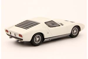 LAMBORGHINI MIURA P400 БЕЛЫЙ С СЕРЕБРИСТЫМ (ДЛИНА МОДЕЛИ 6-10 СМ) — фото 2