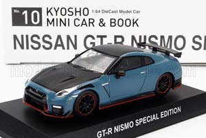 NISSAN GT-R R35 NISMO COUPE 2022, BLUE BLACK (ДЛИНА МОДЕЛИ 6-10 СМ)