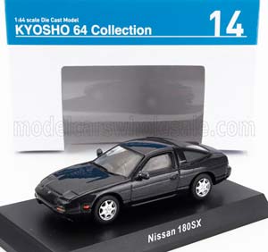 NISSAN 180SX COUPE 1990, DARK GREY MET (ДЛИНА МОДЕЛИ 6-10 СМ)
