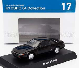 NISSAN SILVIA S13 1988, BLACK (ДЛИНА МОДЕЛИ 6-10 СМ)