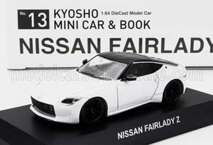 NISSAN FAIRLADY Z COUPE 2023, WHITE BLACK (ДЛИНА МОДЕЛИ 6-10 СМ)