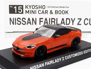 NISSAN FAIRLADY Z COUPE CUSTOMED EDITION 2023, ORANGE BLACK (ДЛИНА МОДЕЛИ 6-10 СМ)