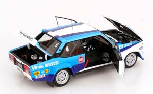 FIAT 131 ABARTH #2 WINNER RALLY PIANCAVALLO 1981 A.BETTEGA - M.PERISSINOT, WHITE BLUE — фото 4