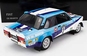 FIAT 131 ABARTH #2 WINNER RALLY PIANCAVALLO 1981 A.BETTEGA - M.PERISSINOT, WHITE BLUE — фото 2