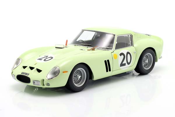 FERRARI 250 GTO #20 24H LEMANS 1962 GREGORY, IRELAND / ФЕРРАРИ 250 ГТО 24 ЧАСА ЛЕ-МАН ГРЕГОРЙ ИРЕЛАНД СВЕТЛО ЗЕЛЕНЫЙ