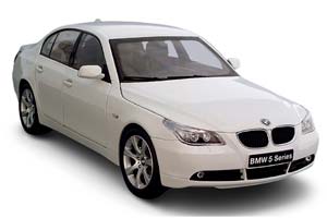 BMW E60 545I 5ER 2003 WHITE — фото 3