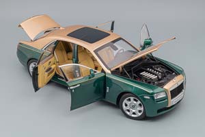 ROLLS-ROYCE GHOST BROOKLANDS, GREEN / GOLD — фото 3