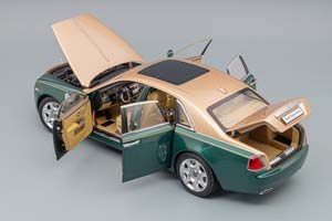 ROLLS-ROYCE GHOST BROOKLANDS, GREEN / GOLD — фото 4
