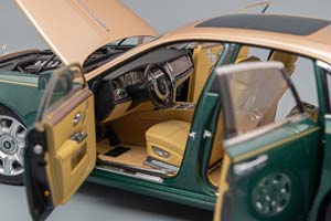 ROLLS-ROYCE GHOST BROOKLANDS, GREEN / GOLD — фото 6