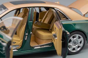 ROLLS-ROYCE GHOST BROOKLANDS, GREEN / GOLD — фото 7