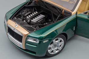 ROLLS-ROYCE GHOST BROOKLANDS, GREEN / GOLD — фото 8