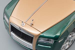 ROLLS-ROYCE GHOST BROOKLANDS, GREEN / GOLD — фото 9