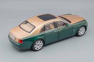 ROLLS-ROYCE GHOST BROOKLANDS, GREEN / GOLD — фото 2