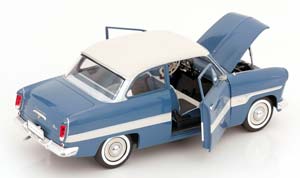 FORD 12M TAUNUS 1960, BLUE/GREY- WHITE — фото 4